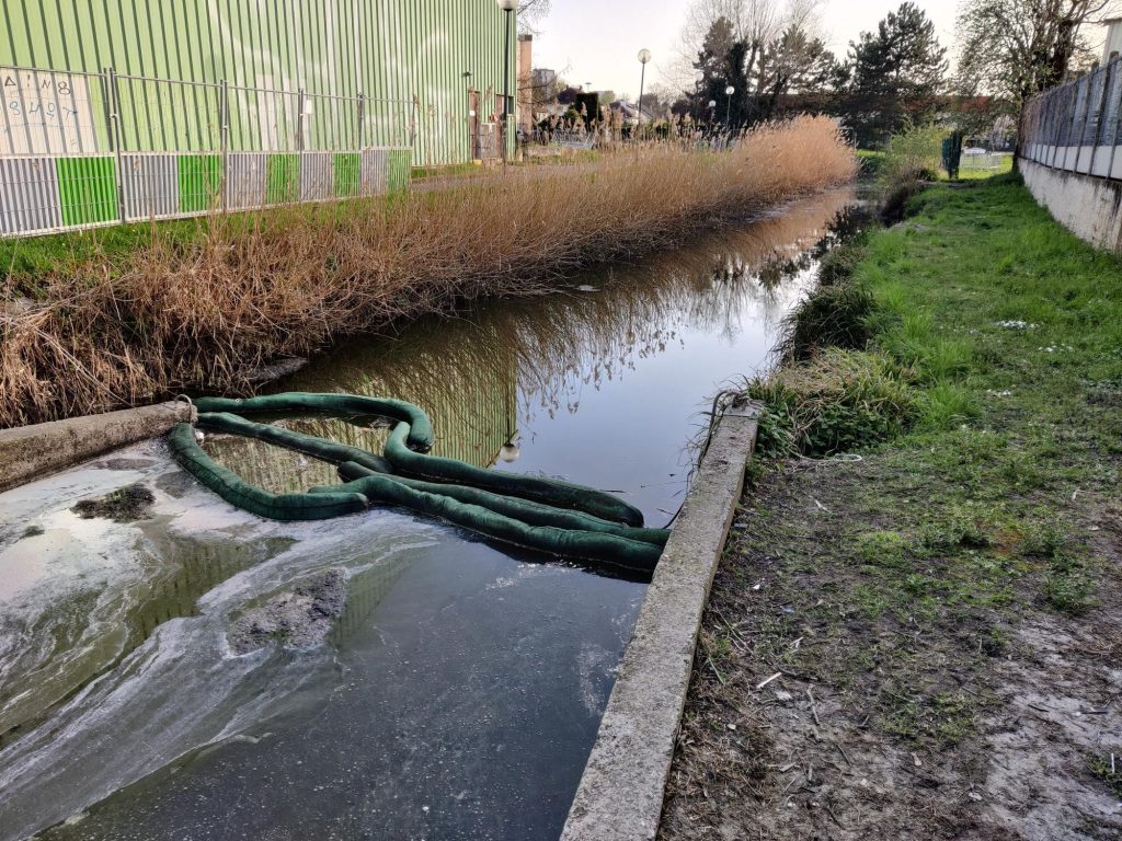 Pollution au bassin des Cressonnières Pollution au bassin des Cressonnières