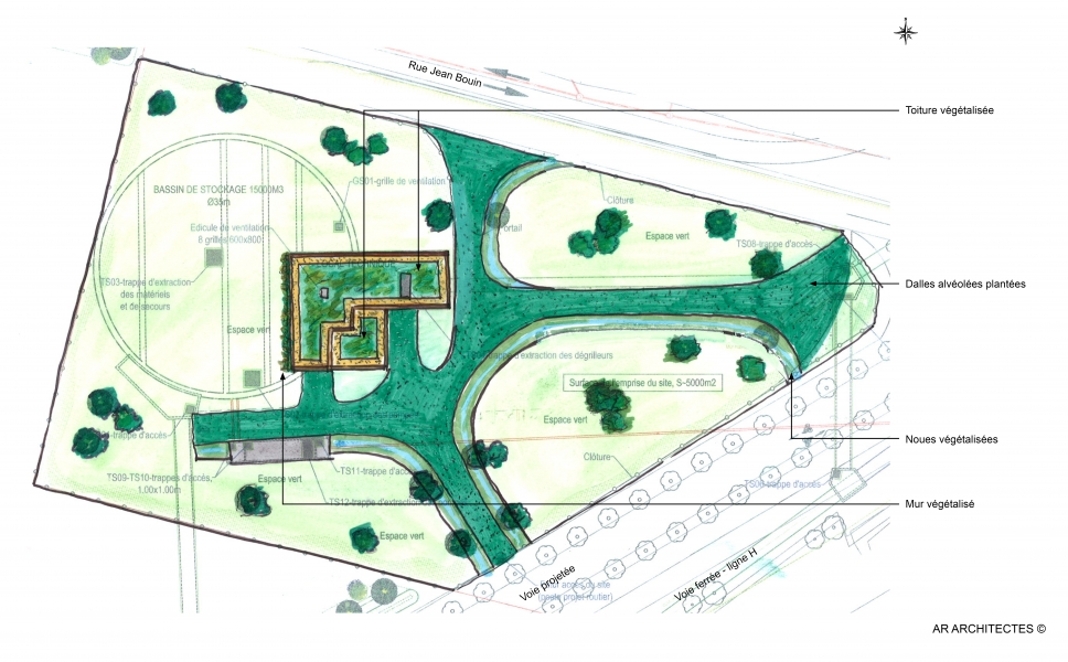 Plan bassin du Moutier Plan bassin du Moutier