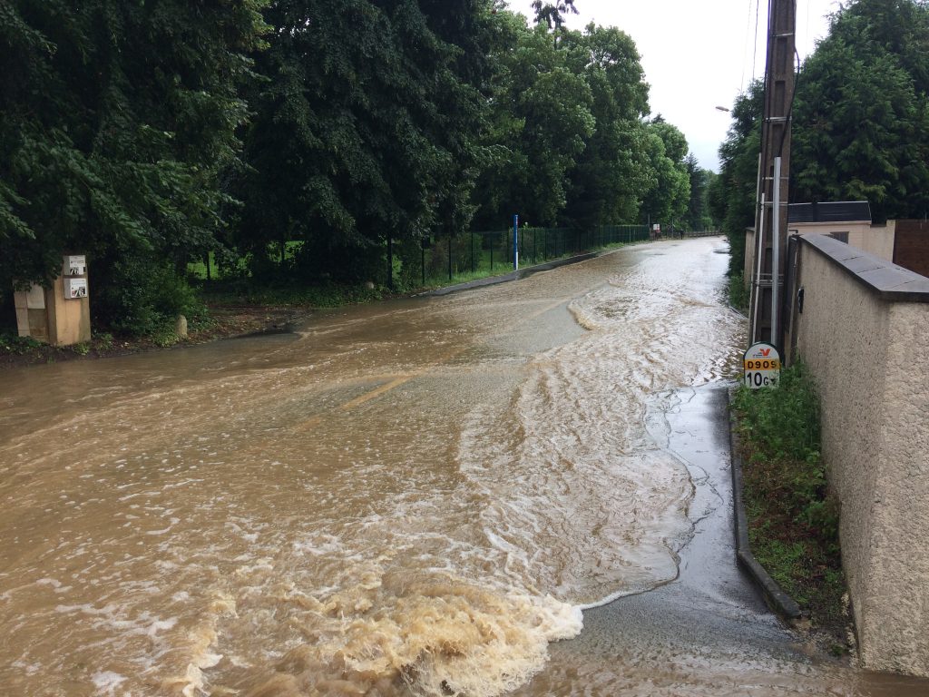 Rue inondée