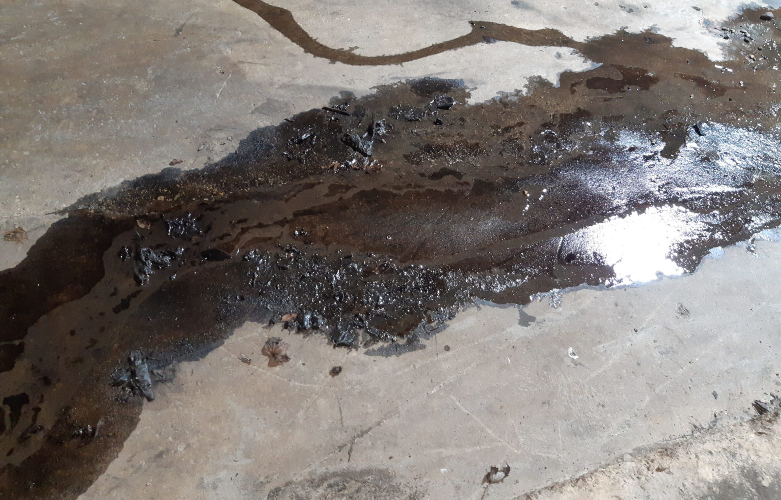 Pollution aux hydrocarbures à Sannois