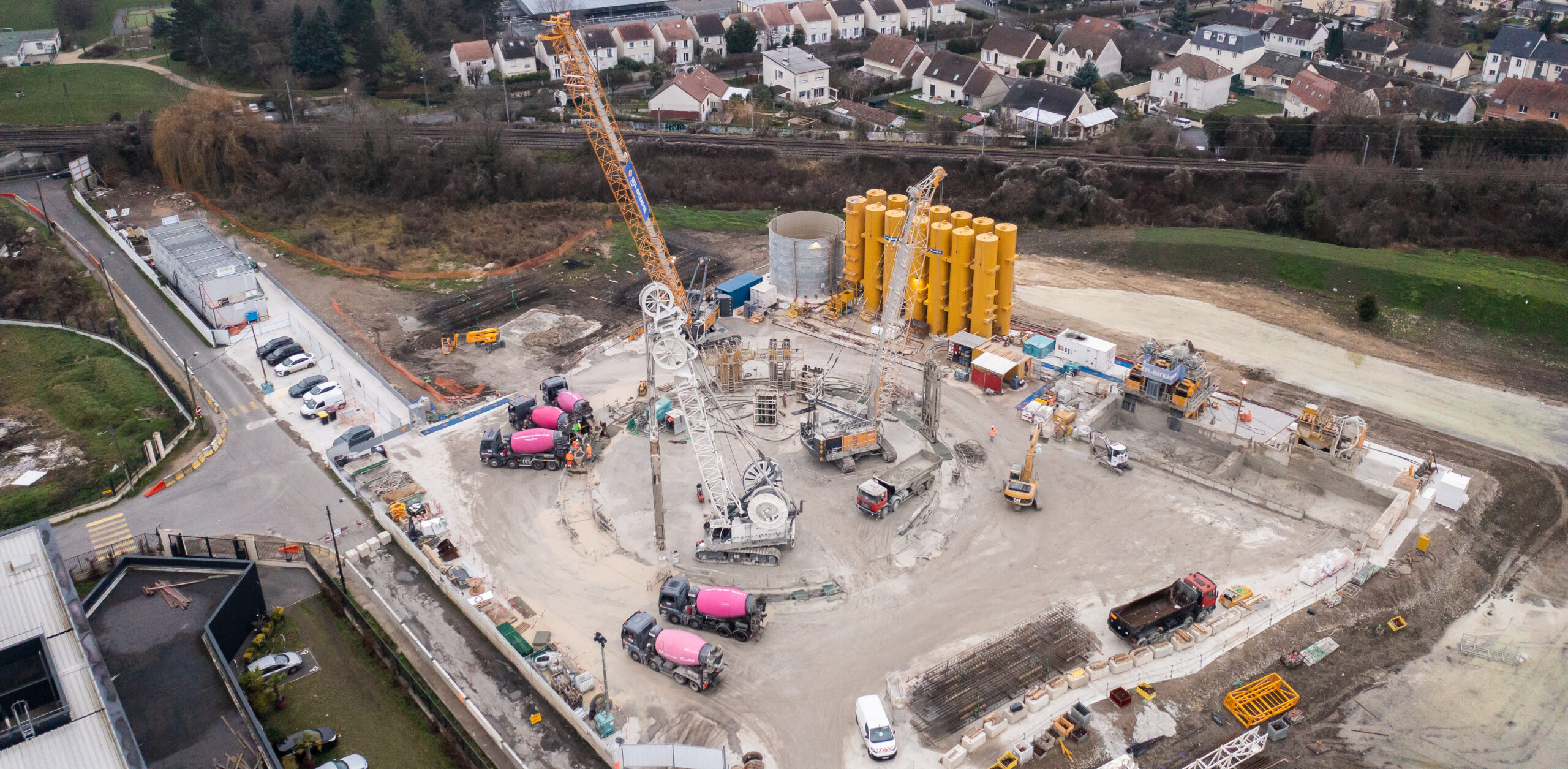 Chantier du Moutier - photo prise par drone