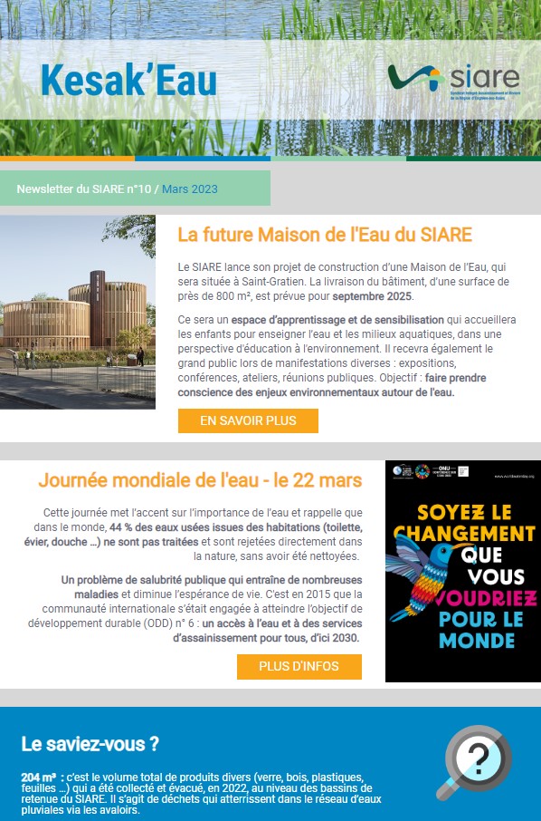 newsletter SIARE mars 2023