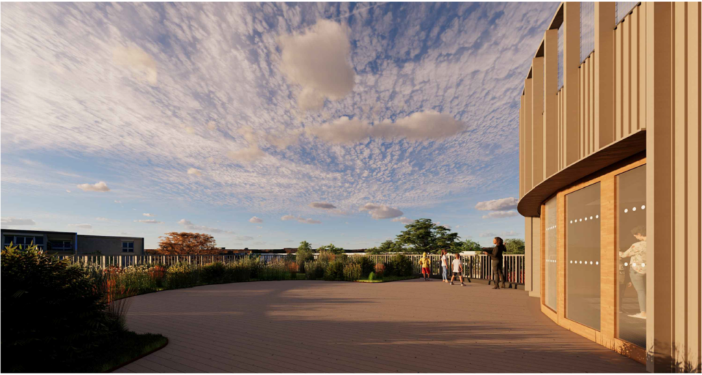 Toiture terrasse végétalisée Maison de l'Eau
